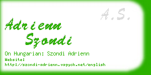 adrienn szondi business card